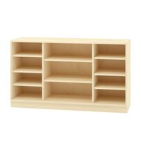Raumteilschrank offen mit Sockel, Dekor, B 140 x H 80 x T 40 cm