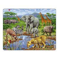 Tiere Savanne, Puzzle 65 Teile