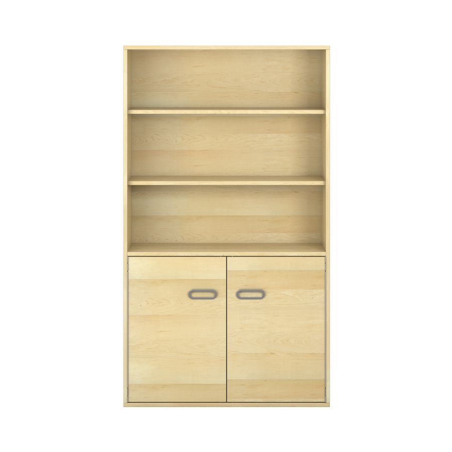 Pureo Türenschrank oben offen, Furnier
mit 3 Einlegeböden
B 100 x H 175 x T 42 cm