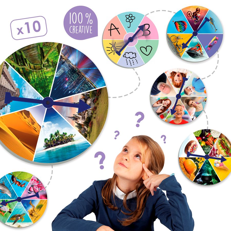 Kreative Spielscheiben zum Geschichten erzählen
