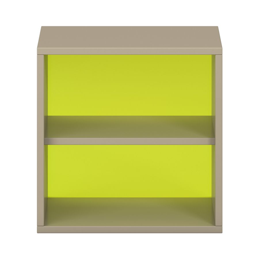 Pureo Regalschrank offen mit Acrylrückwand, Furnier, B  50 x H 50 x T 42 cm
