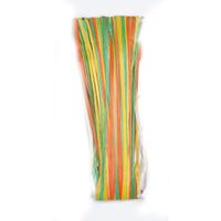 Edelbast matt 30 m, Multicolor grün/gelb