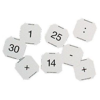 Einsteckkarten Zahlen 0-30, 10 Bogen à 6 Karten