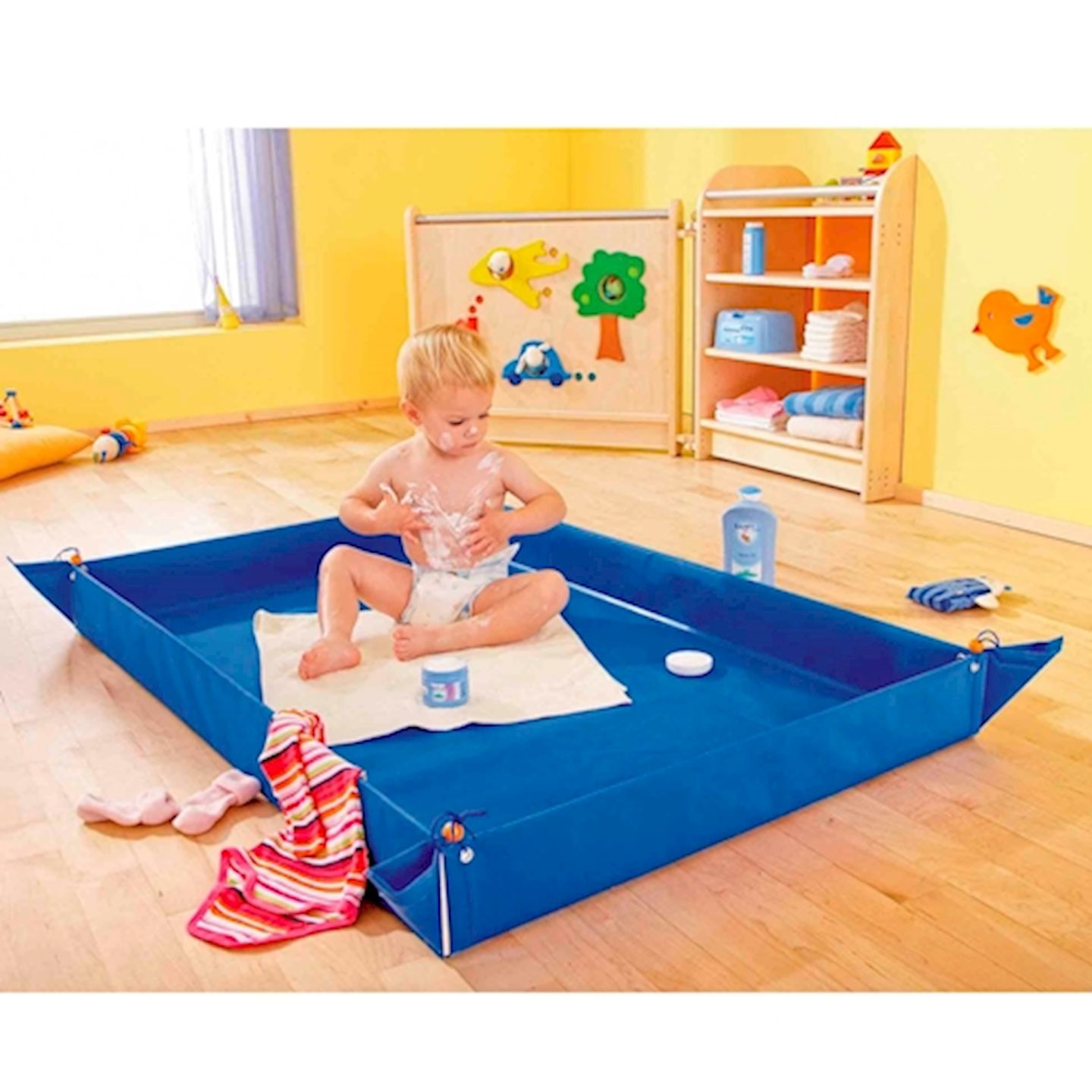 Kreativ- und Experimentierplane blau, L 80 cm