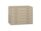 Pureo Papierschrank Dekor, mit 6 Schubkästen, B 100 x H 75 x T 60 cm