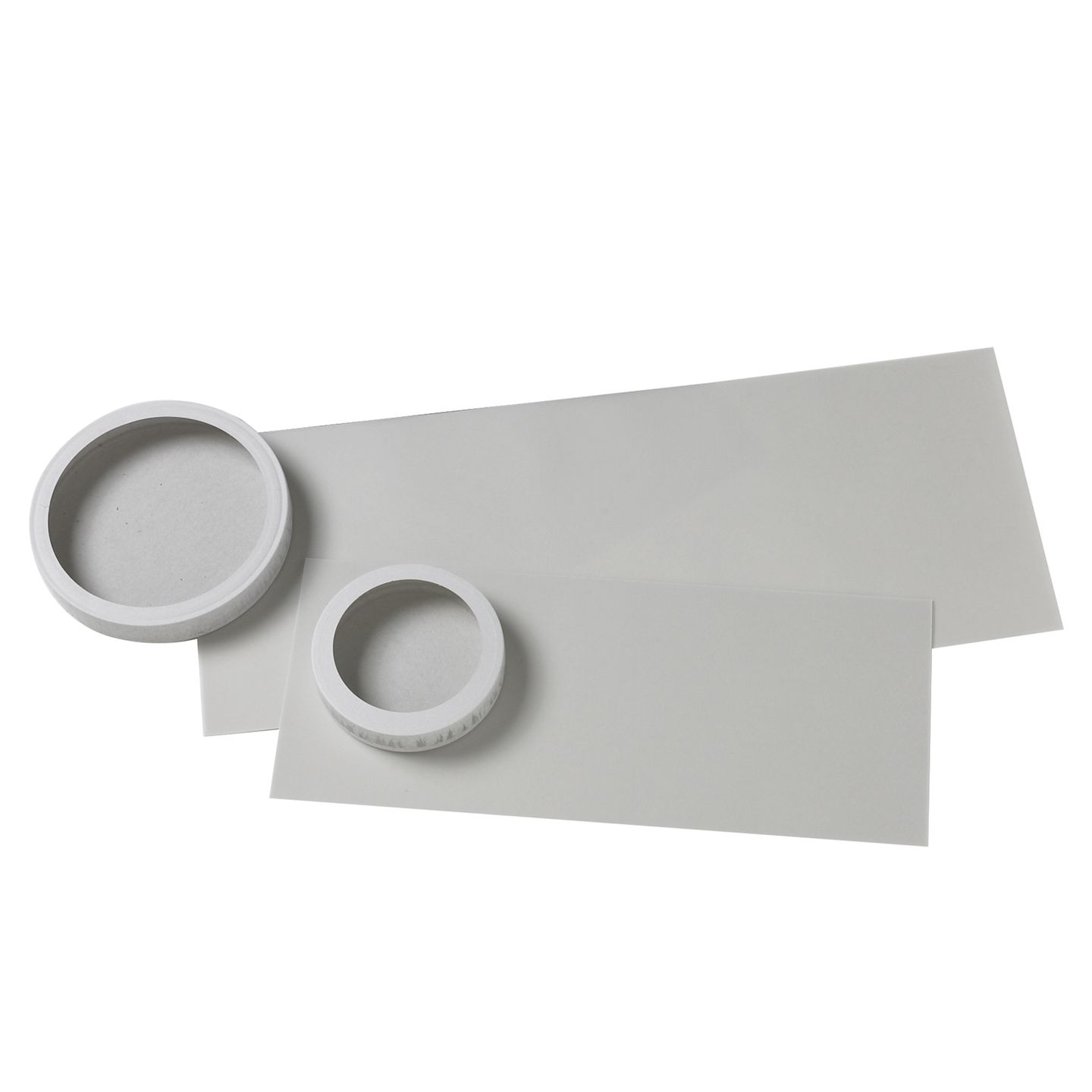 Laternenzuschnitte für Ø 15,3 cm, weiss transparent