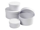 Schachteln rund, weiss 4er-Set