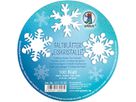 Faltblätter Eiskristalle weiss, 100 Blatt