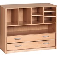 Regalschrank mit Unterteilungen Forminant, B 100 x H 83,6 x T 39,4 cm