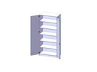Doppeltürenschrank, B 100 x H 226 x T 40 cm
