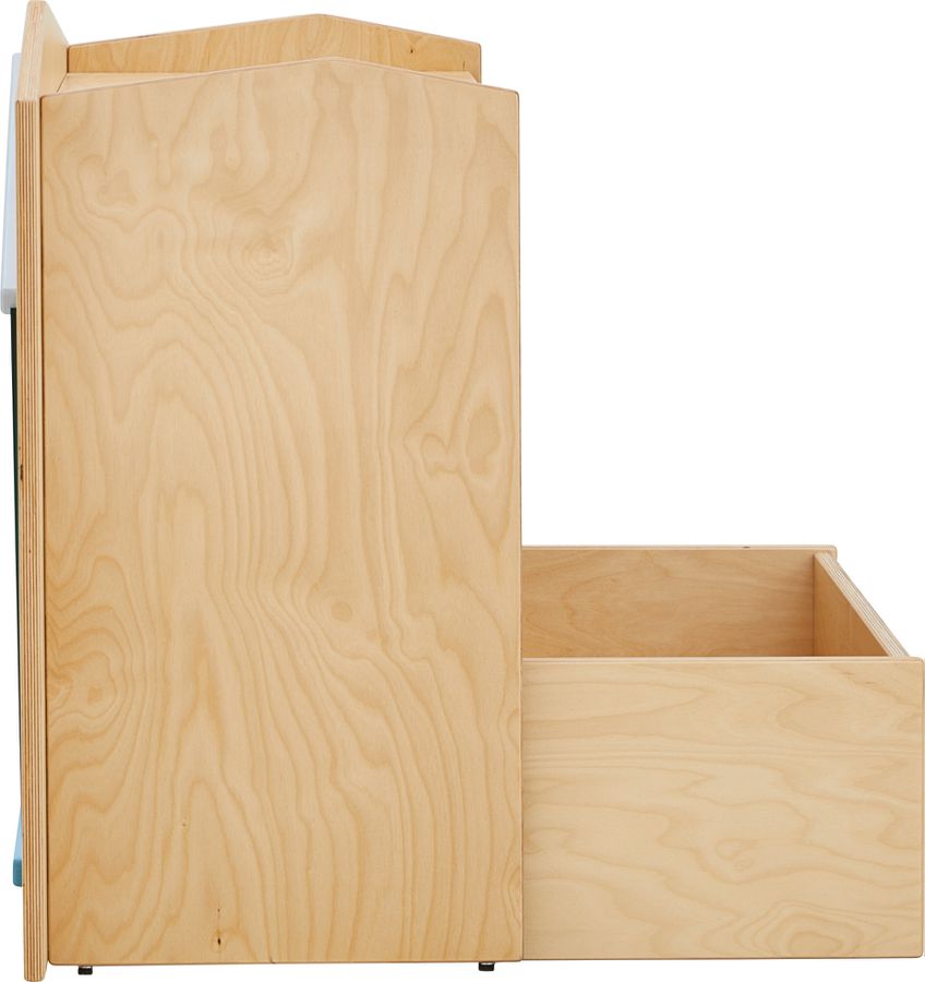 Raumteiler rise.upp Regalschrank mit Spiegel