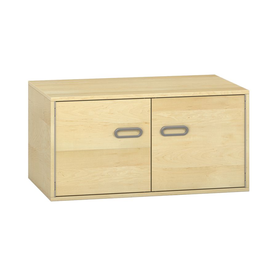 Pureo Doppeltürenschrank Furnier, mit 1 Einlegeboden, B 100 x H 50 x T 60 cm