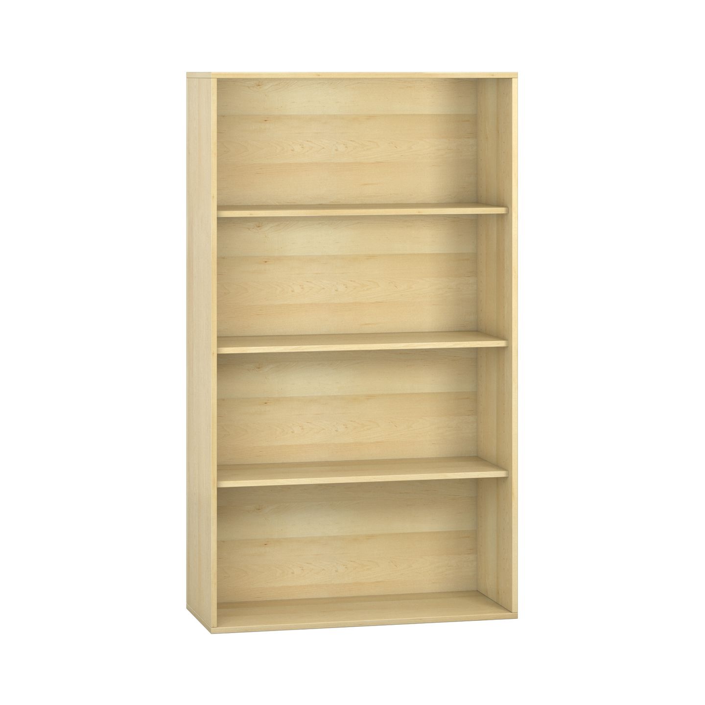 Pureo Regalschrank offen, Furnier
mit 1 Konstruktionsboden und 2 Einlegeböden
B 100 x H 175 x T 42 cm