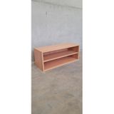 460.002.319.01 - Aufsatzschrank mit 1 Einlegeboden, B 102 x H 40 x T 40 cm, Dekor Buche hell