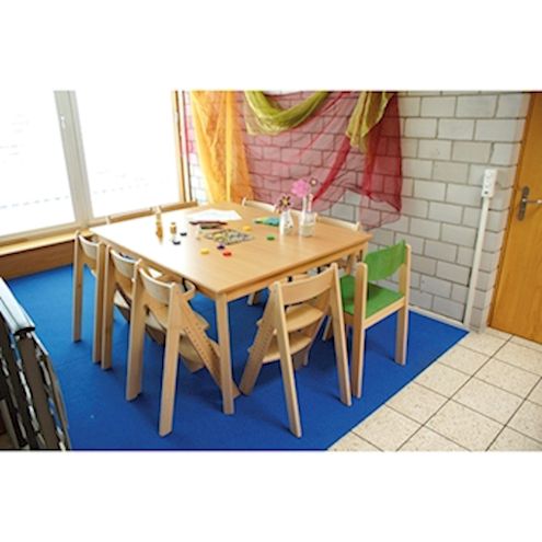 Quadrat-Tisch, B 90 x H 59 x T 90 cm, Buche hell