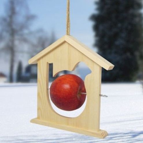 Vogelfutterhaus aus Holz, 1 Stk.