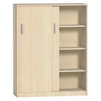 Schiebetürenschrank variando mit 3 Einlegeböden, B 80 x H 154,2 x T 43,5 cm