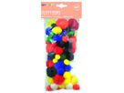 Pompon Mischung, 100 Stk.