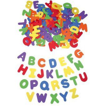 Buchstaben aus Moosgummi