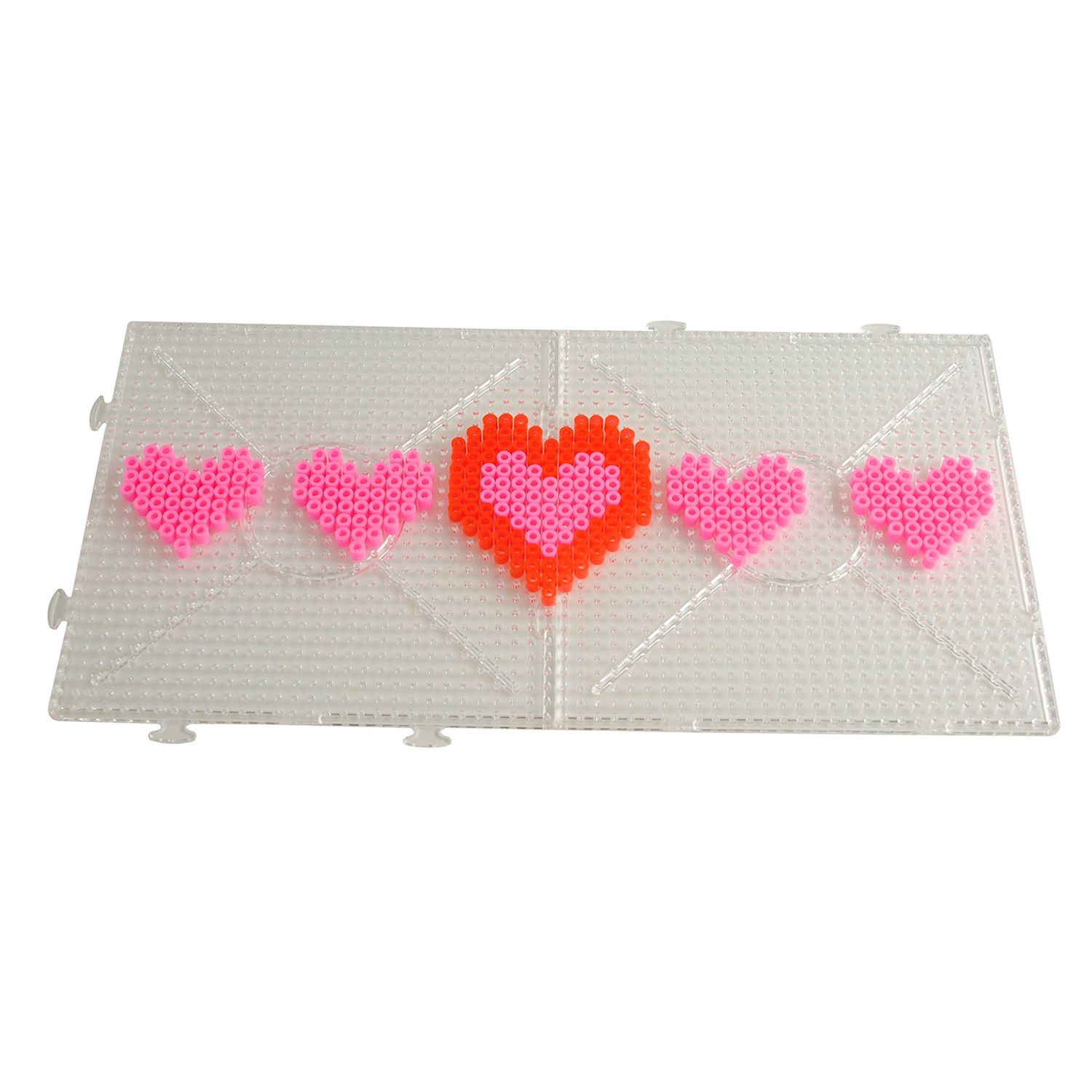 Steckplatte Quadrat 15x15 cm, transparent