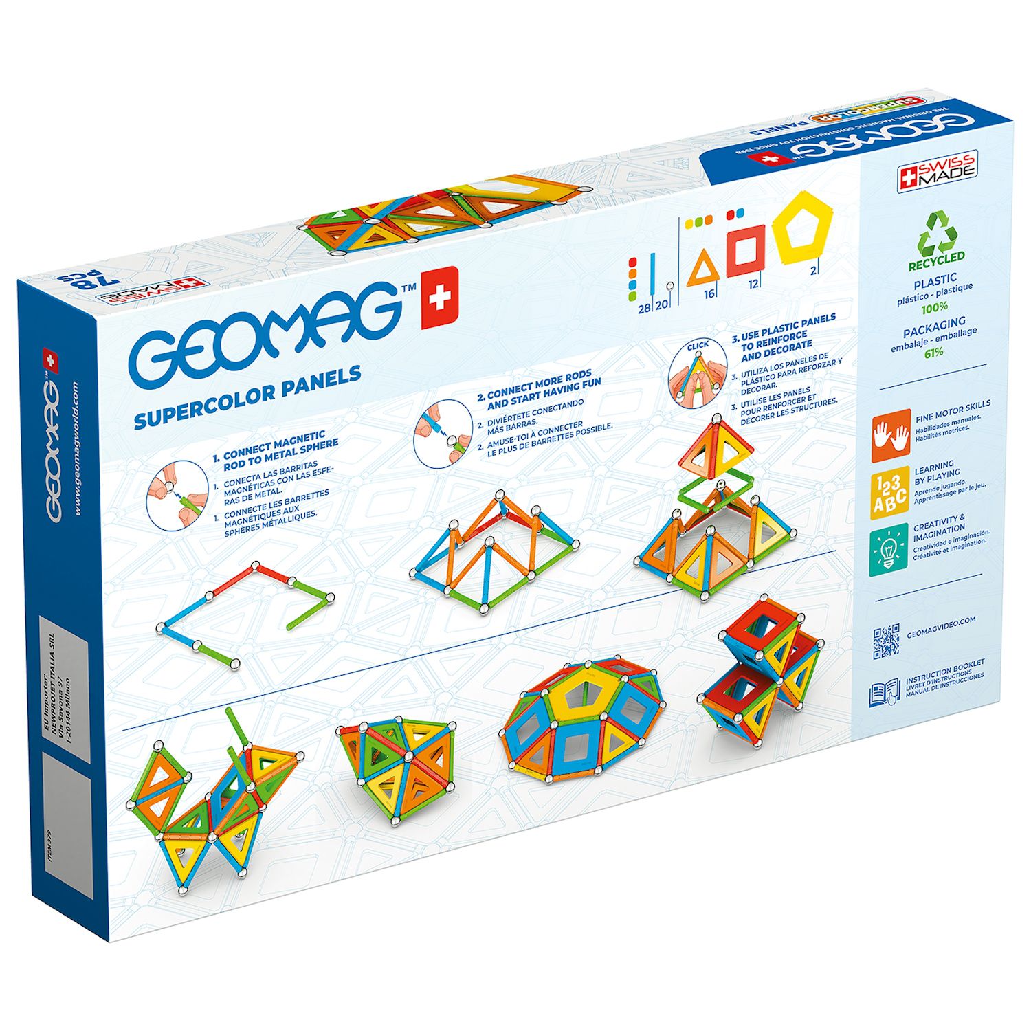 Geomag Supercolor Panels 78