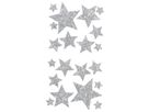 Moosgummi Glitter-Sticker Sterne selbstklebend, 40 Stk.