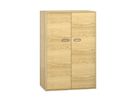 Pureo Doppeltürenschrank Furnier, mit 3 Einlegeböden, B 100 x H 150 x T 60 cm