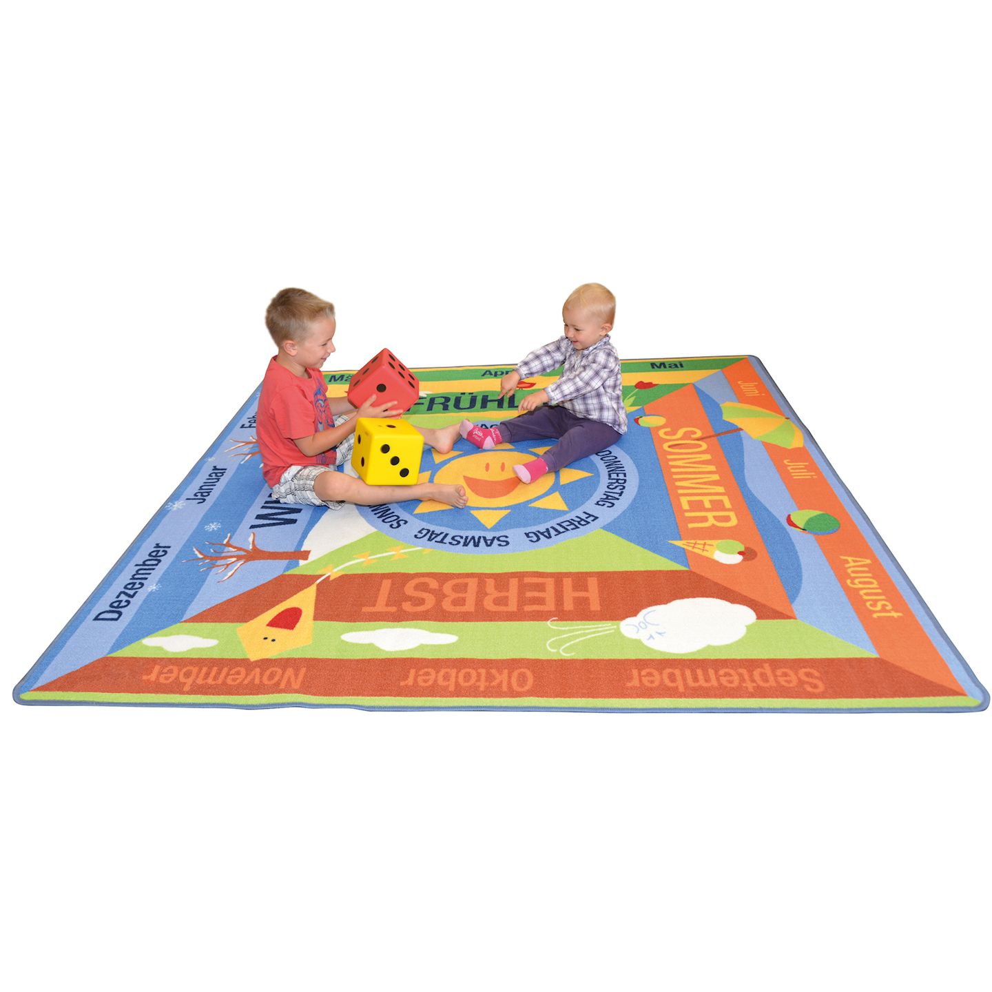 Teppich Jahreszeiten, 200 x 200 cm