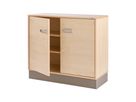 Pureo Doppeltürenschrank Furnier, B 100 x H 50 x T 42 cm