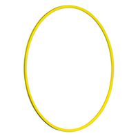 Gymnastikreifen Kunststoff gelb, Ø 70 cm