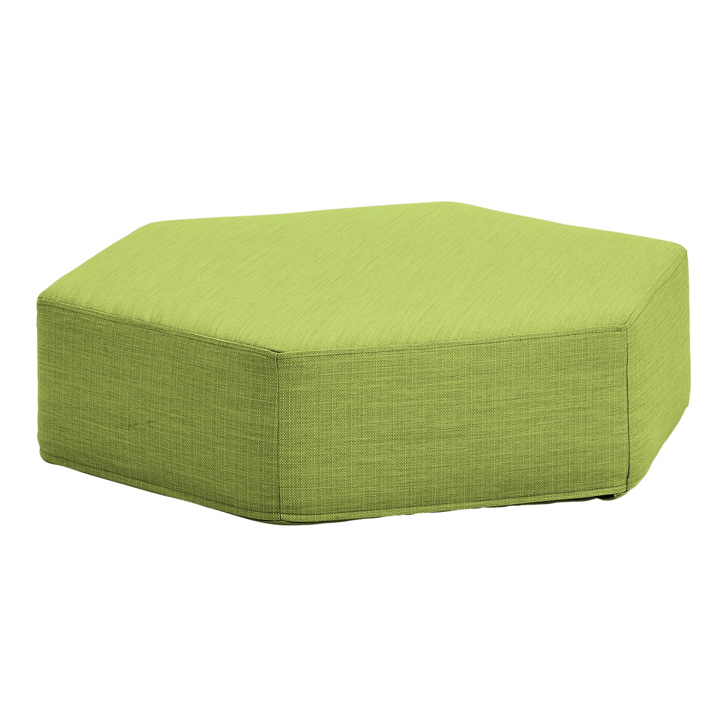 Polster Sechseck mit Stoffbezug, H 22 cm