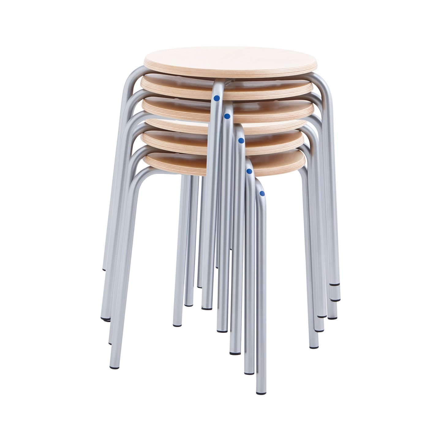 Stapelhocker mit Metallbeinen