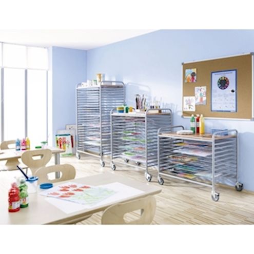 Bildertrockenwagen mit 10 Trockengittern