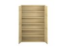Pureo Doppeltürenschrank Furnier, B 100 x H 150 x T 42 cm