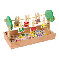 Zuordnungsspiel Wäscheleine