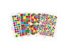 Geometrische Formen sortiert, Sticker, 60 Bogen, 7920 Stk.