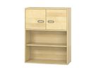 Pureo Türenschrank unten offen, Furnier
mit 2 Einlegeböden
B 100 x H 125 x T 42 cm