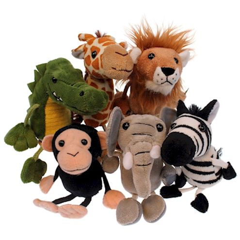 Fingerpuppen Wilde Tiere