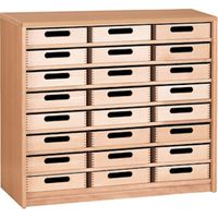 Schrank mit 24 Eigentumskästen Forminant, B 100 x H 83,6 x T 39,4 cm