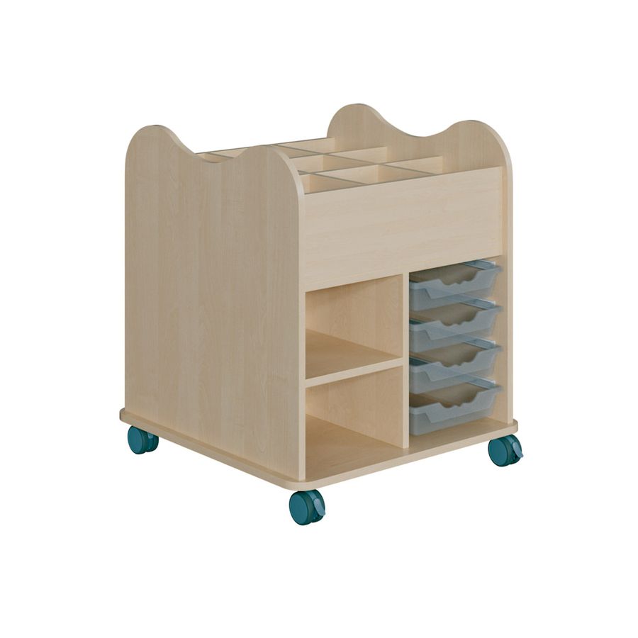 Bastelwagen Kreativo mit 8 ErgoTray Boxen