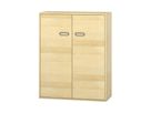 Pureo Doppeltürenschrank Furnier, 1 Mittelwand, B 100 x H 125 x T 42 cm