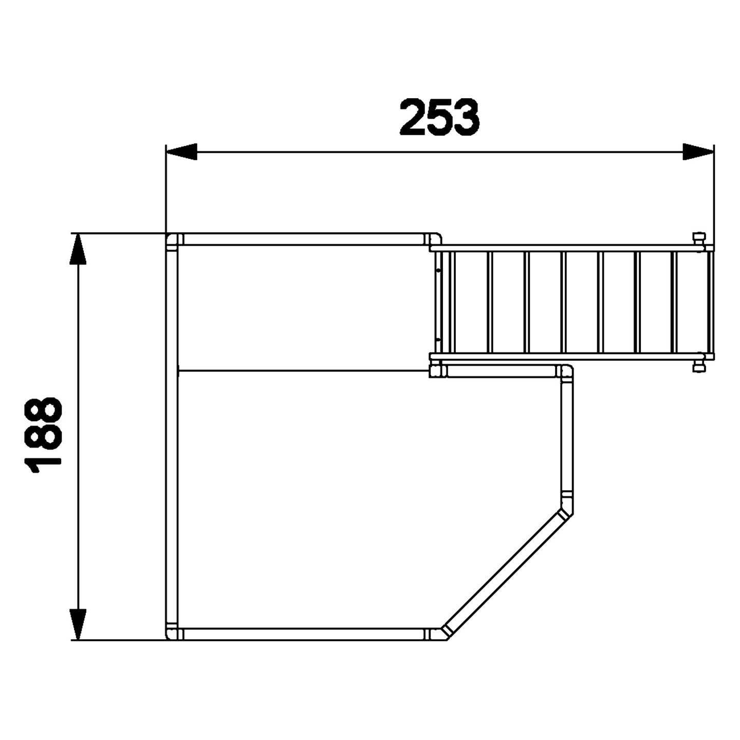 Haus Dachgarten gemino, Treppe rechts