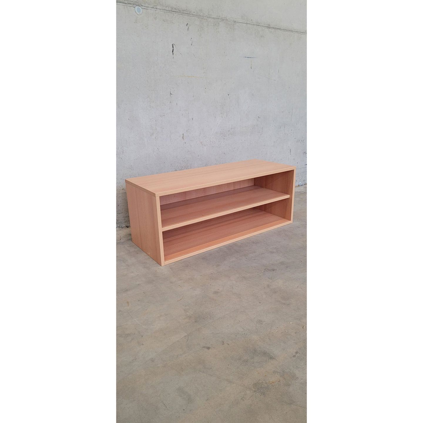 Aufsatzschrank mit 1 Einlegeboden, B 102 x H 40 x T 40 cm, Dekor Buche hell