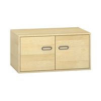 Pureo Doppeltürenschrank Furnier, mit 1 Einlegeboden, B 100 x H 50 x T 60 cm