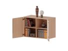 Aufsatzschrank mit Doppeltüren, Mittelwand, 1 Einlegeboden, abschliessbar, B 104,5 x H 72 x T 40 cm