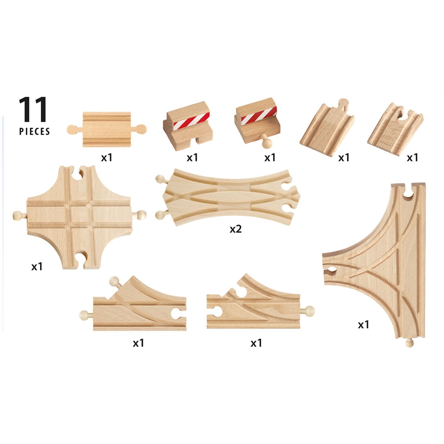Schienen Ergänzungsset, 11 teilig