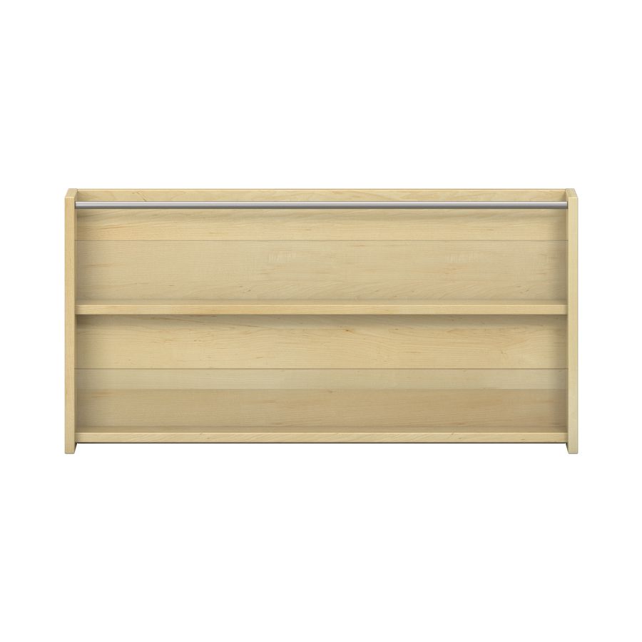 Wandbücherregal mit 2 Fächer, B 100 x H 50 x T 12,5 cm