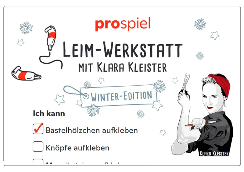 Leimwerkstatt mit Klara Kleister