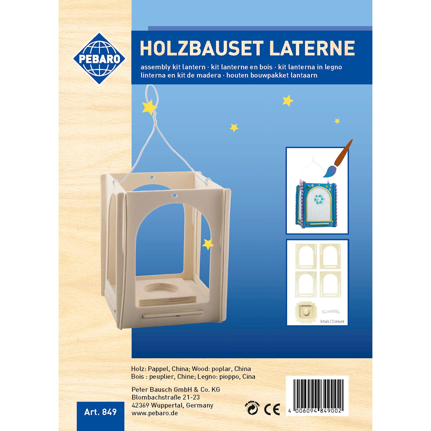 Holzbausatz Laterne