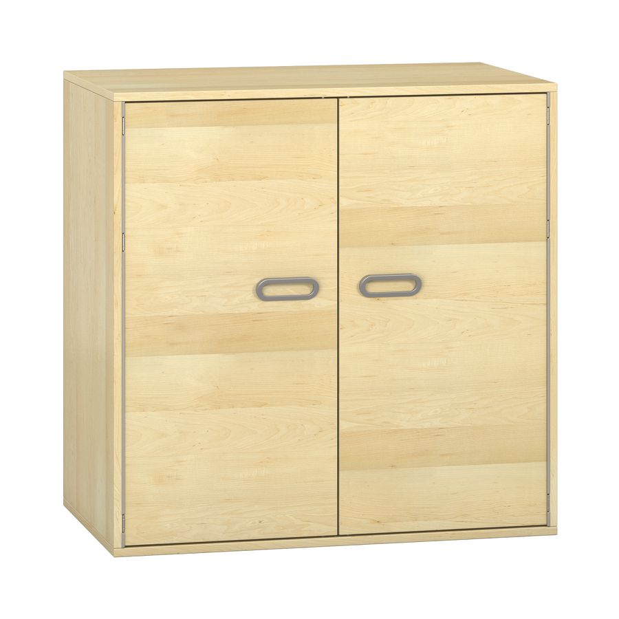 Pureo Doppeltürenschrank Furnier, B 100 x H 100 x T 60 cm